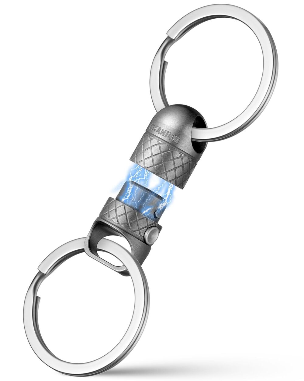 9316 Titanium Quick Release Magnetic Keychain, Pull Apart Detachable